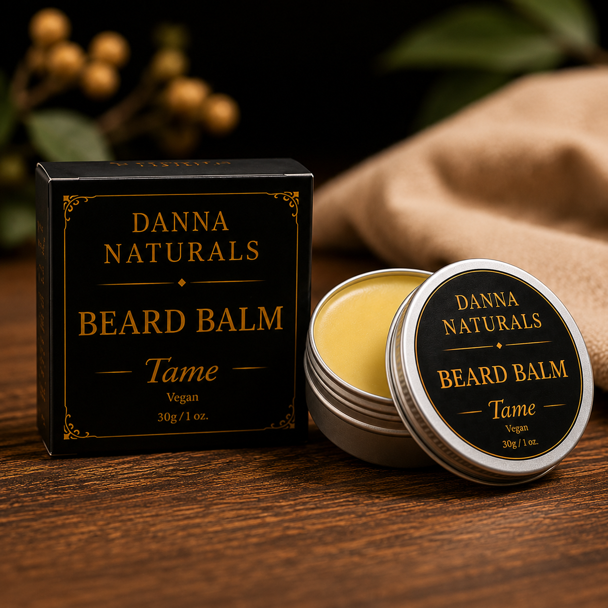 Natural Beard Balm for Men – Vegan Beard Softener & Styler 30g